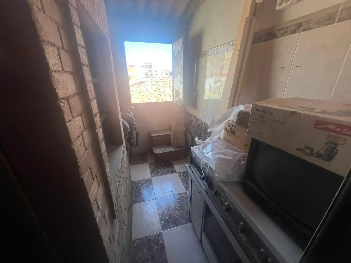 Kitchen of Flat for sale in Almadén  with Heating, Terrace and Furnished