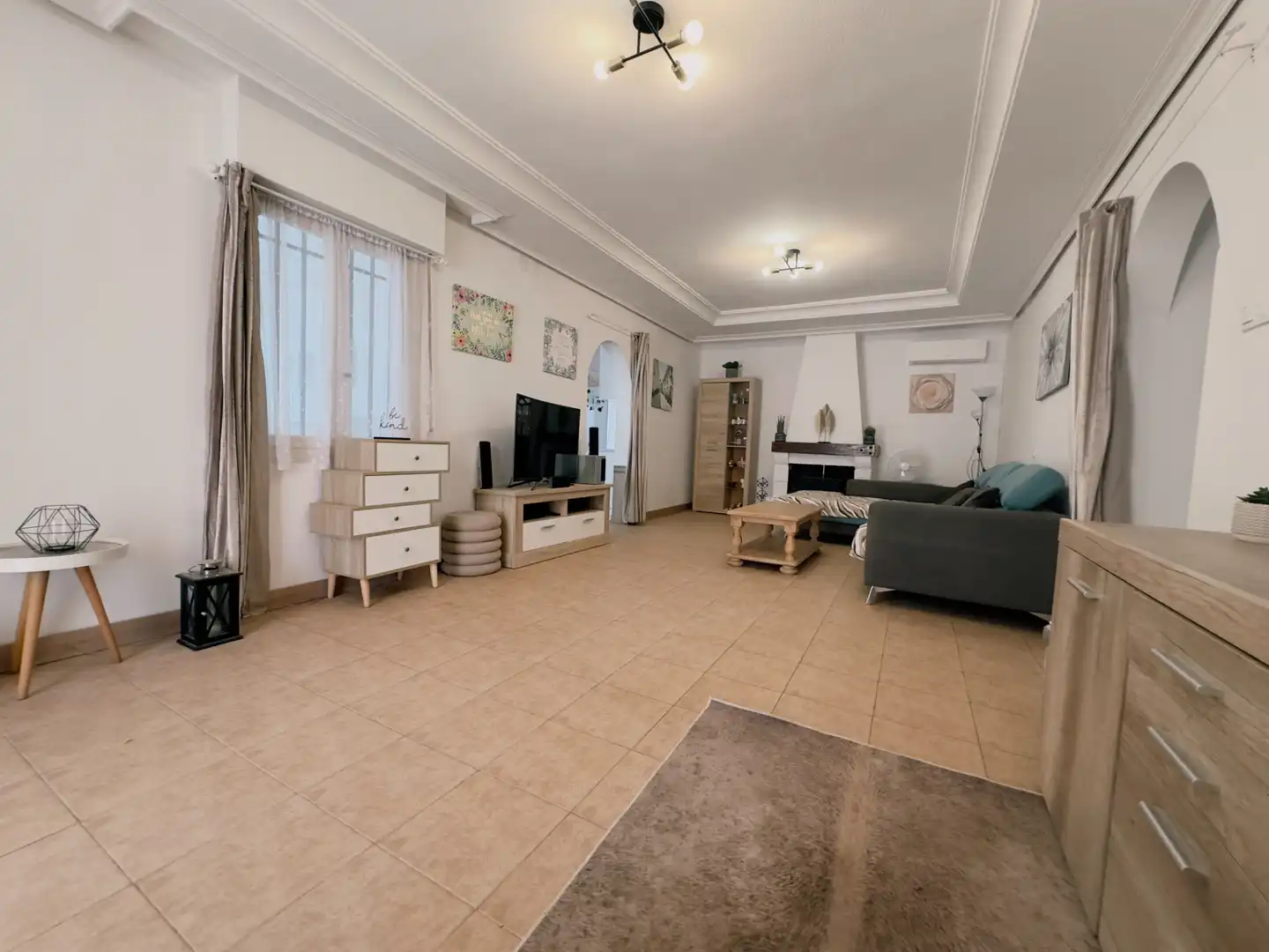 Sala d'estar de Casa o xalet en venda en Aspe amb Aire condicionat, Calefacció i Jardí privat