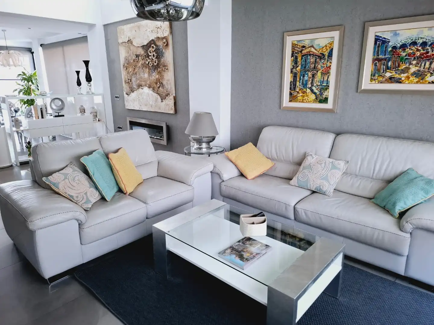 Living room of Houses for rent in La Zubia  with Air Conditioner, Heating and Private garden