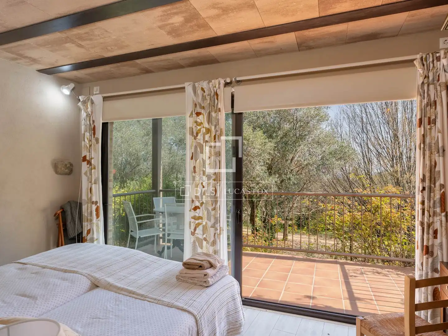 Terrace of Country homes for sale in Anglès  with Air Conditioner, Private garden and Terrace