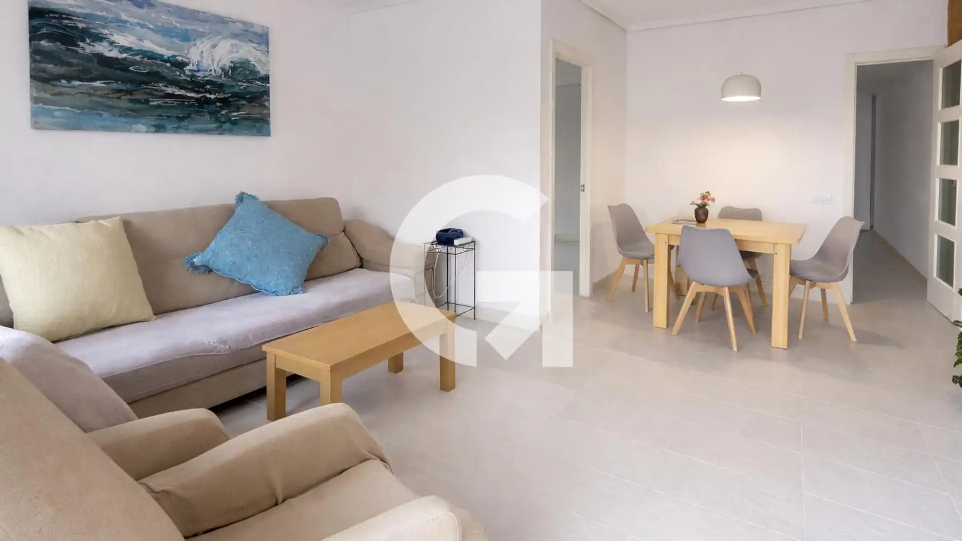 Sala de estar de Planta baja en venta en Calafell con Aire acondicionado, Calefacción y Jardín privado