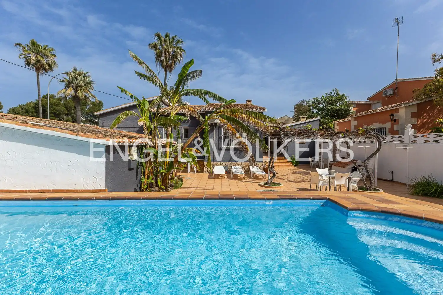 Piscina de Casa o chalet en venta en Dénia con Aire acondicionado, Calefacción y Jardín privado