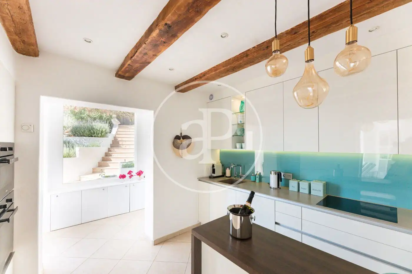Cocina de Piso de alquiler en Andratx con Jardín privado, Terraza y Amueblado