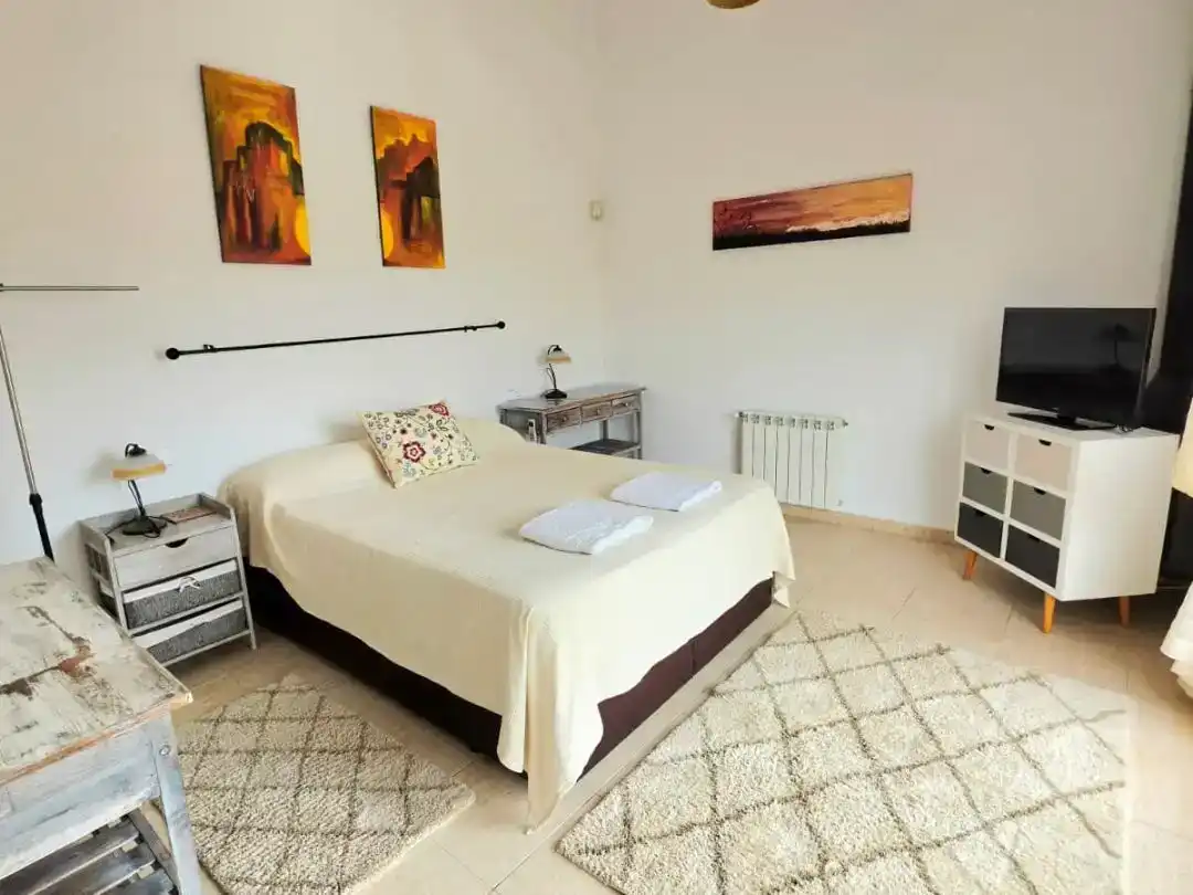 Schlafzimmer von Wohnung zur Miete in Gata de Gorgos mit Klimaanlage, Privatgarten und Schwimmbad