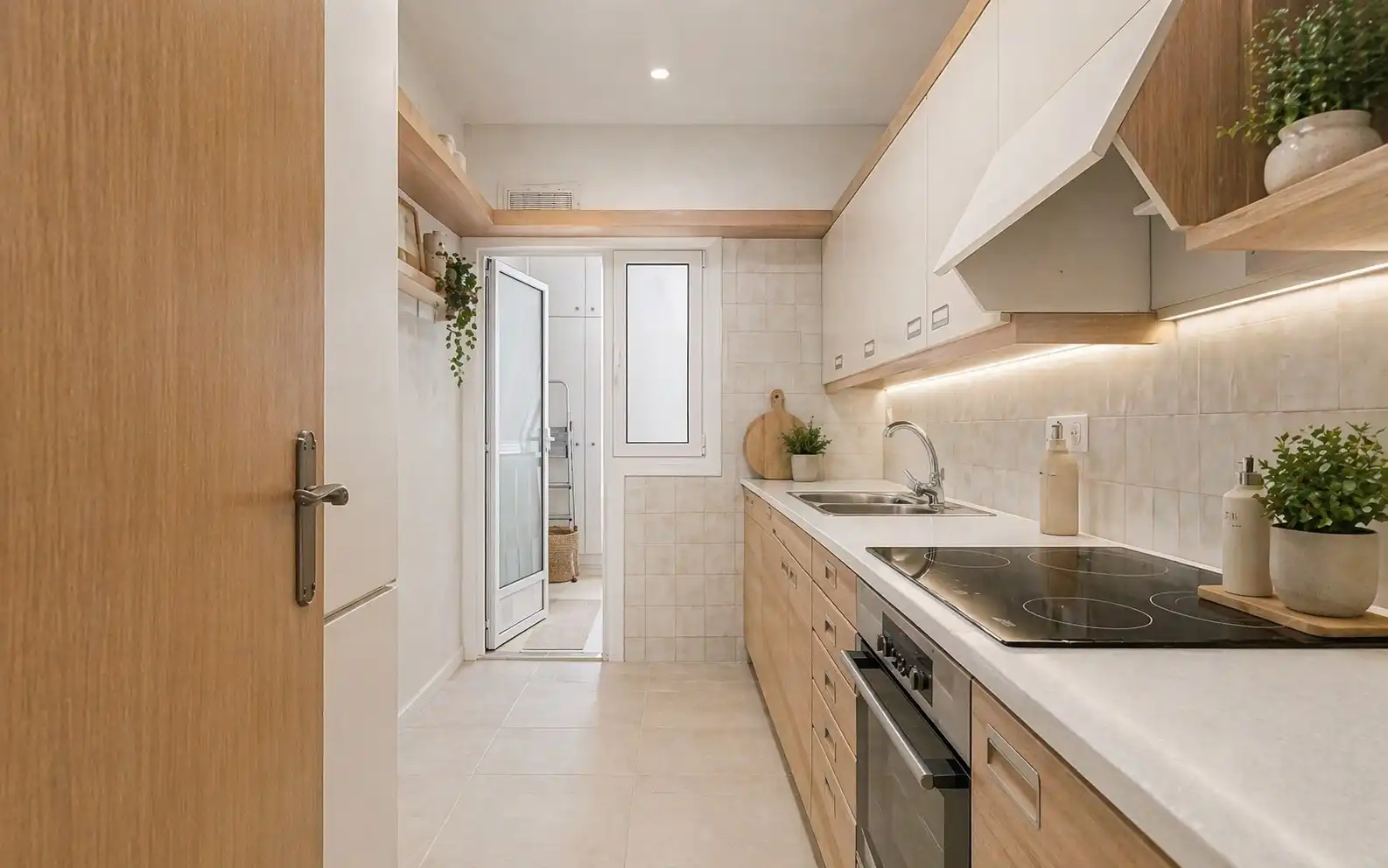 Cocina de Piso en venta en Barcelona con Aire acondicionado, Amueblado y Balcón