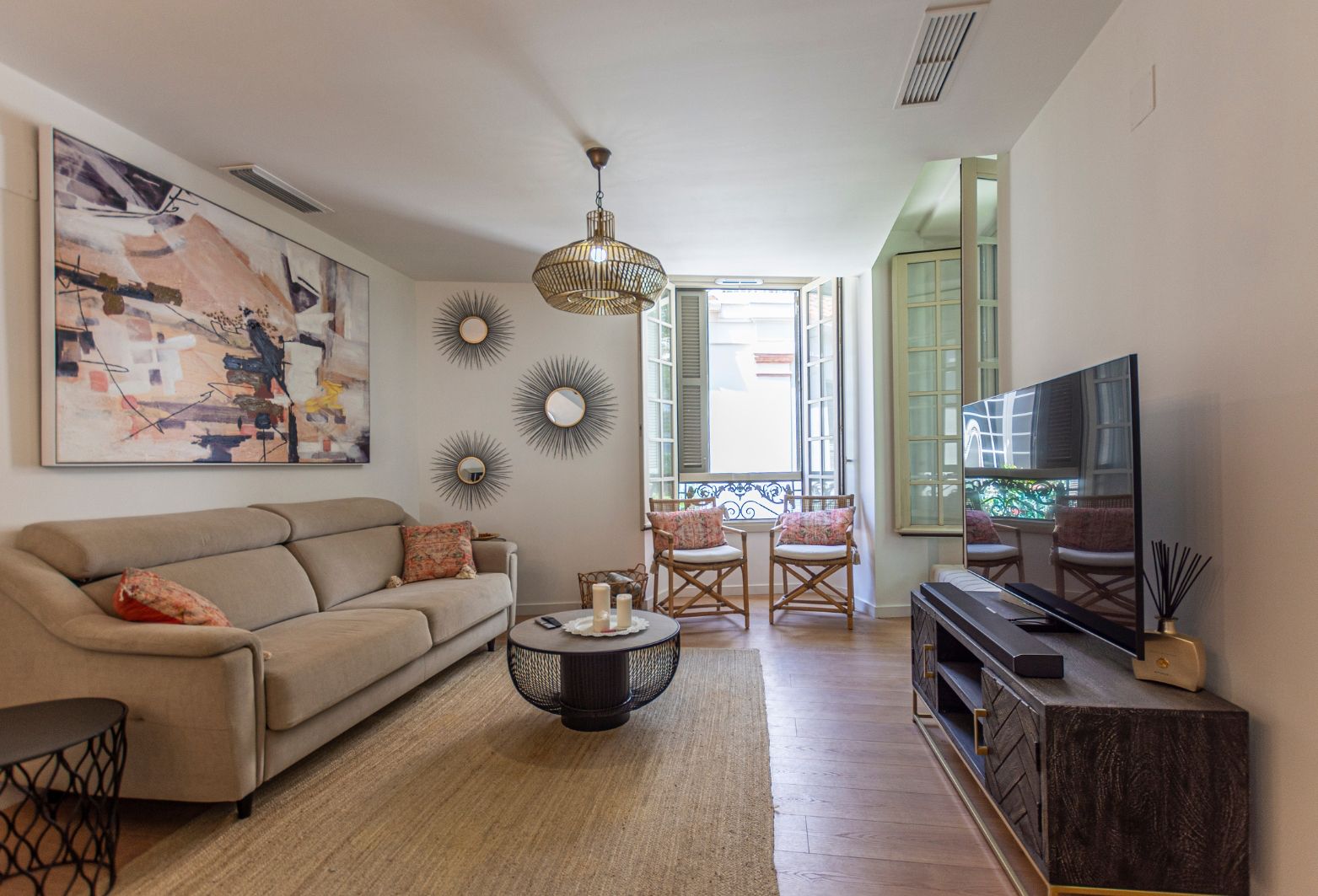 Sala d'estar de Àtic en venda en Málaga Capital amb Aire condicionat, Calefacció i Parquet