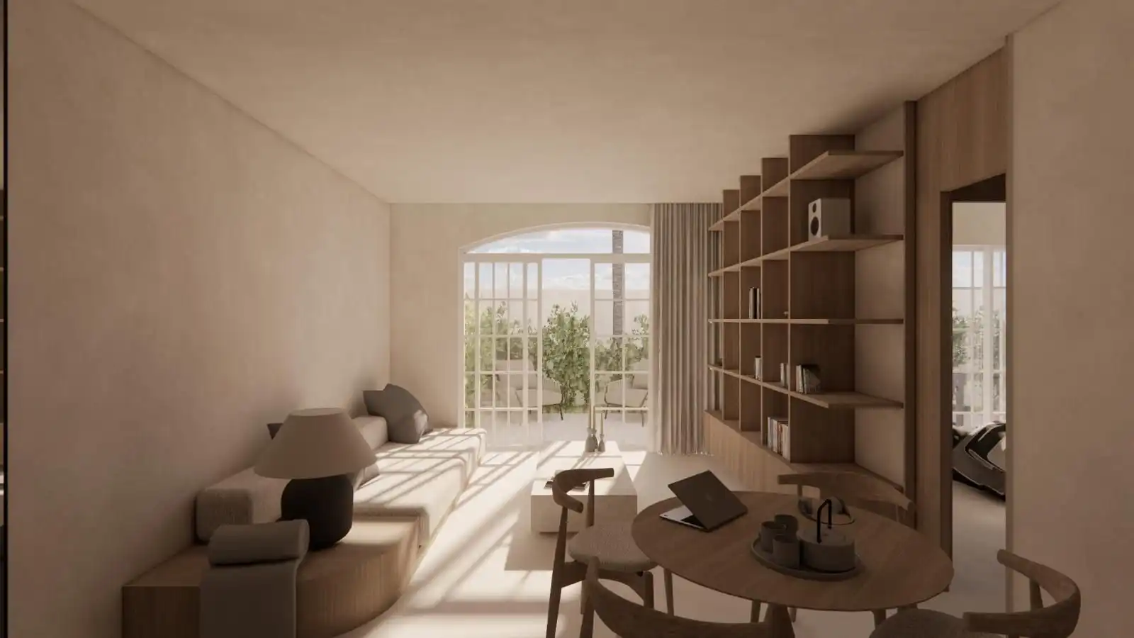 Sala de estar de Apartamento en venta en Manacor con Calefacción, Jardín privado y Terraza
