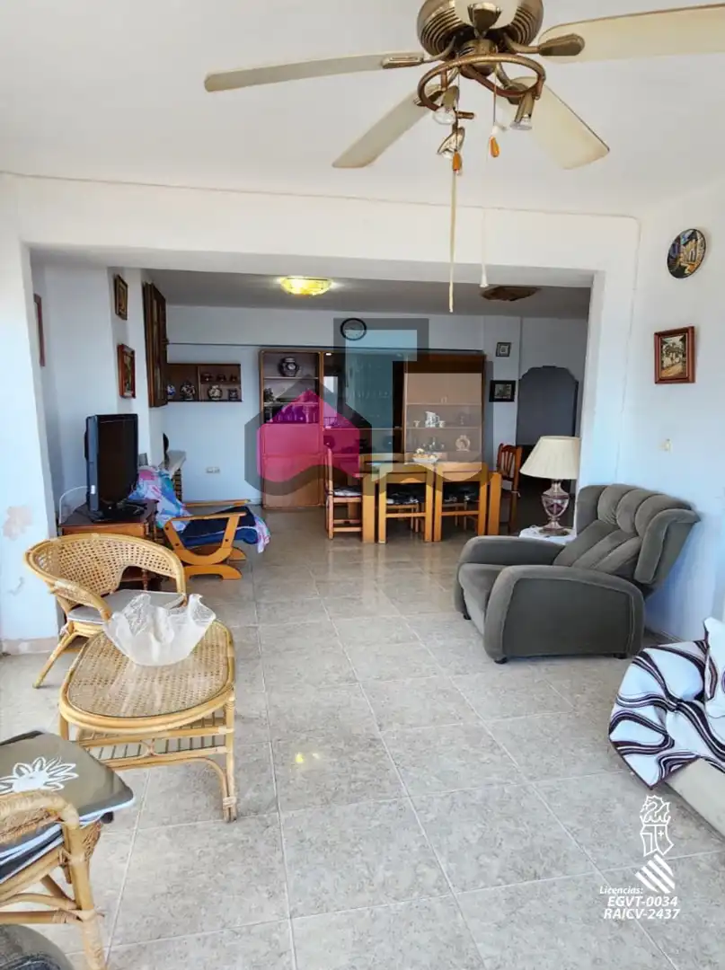 Sala de estar de Apartamento en venta en Cullera con Terraza, Amueblado y Horno