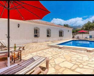 Exterior view of Country house for sale in Árchez  with Terrace, Swimming Pool and Oven