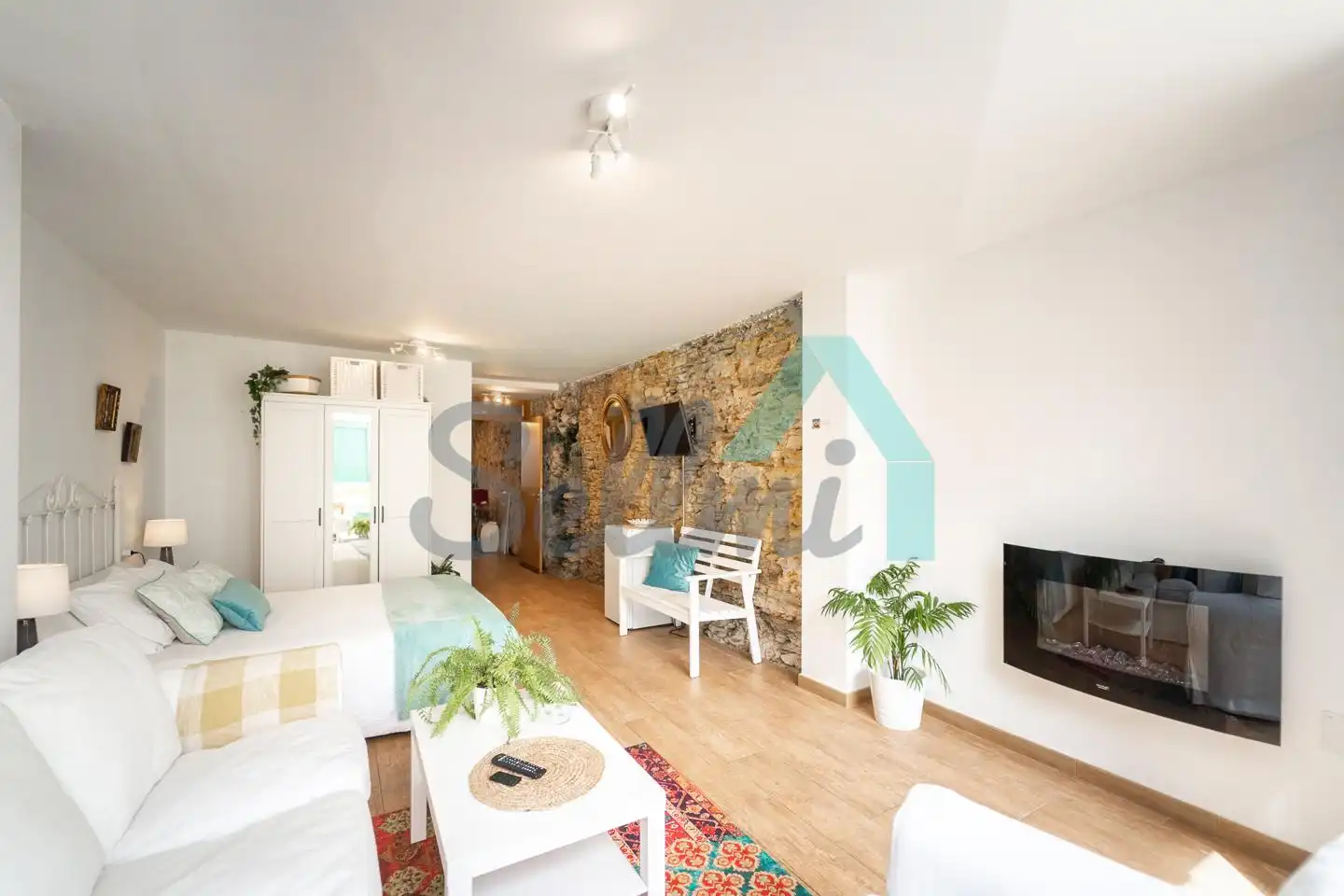 Sala de estar de Casa adosada en venta en Ribadeo con Calefacción, Jardín privado y Terraza