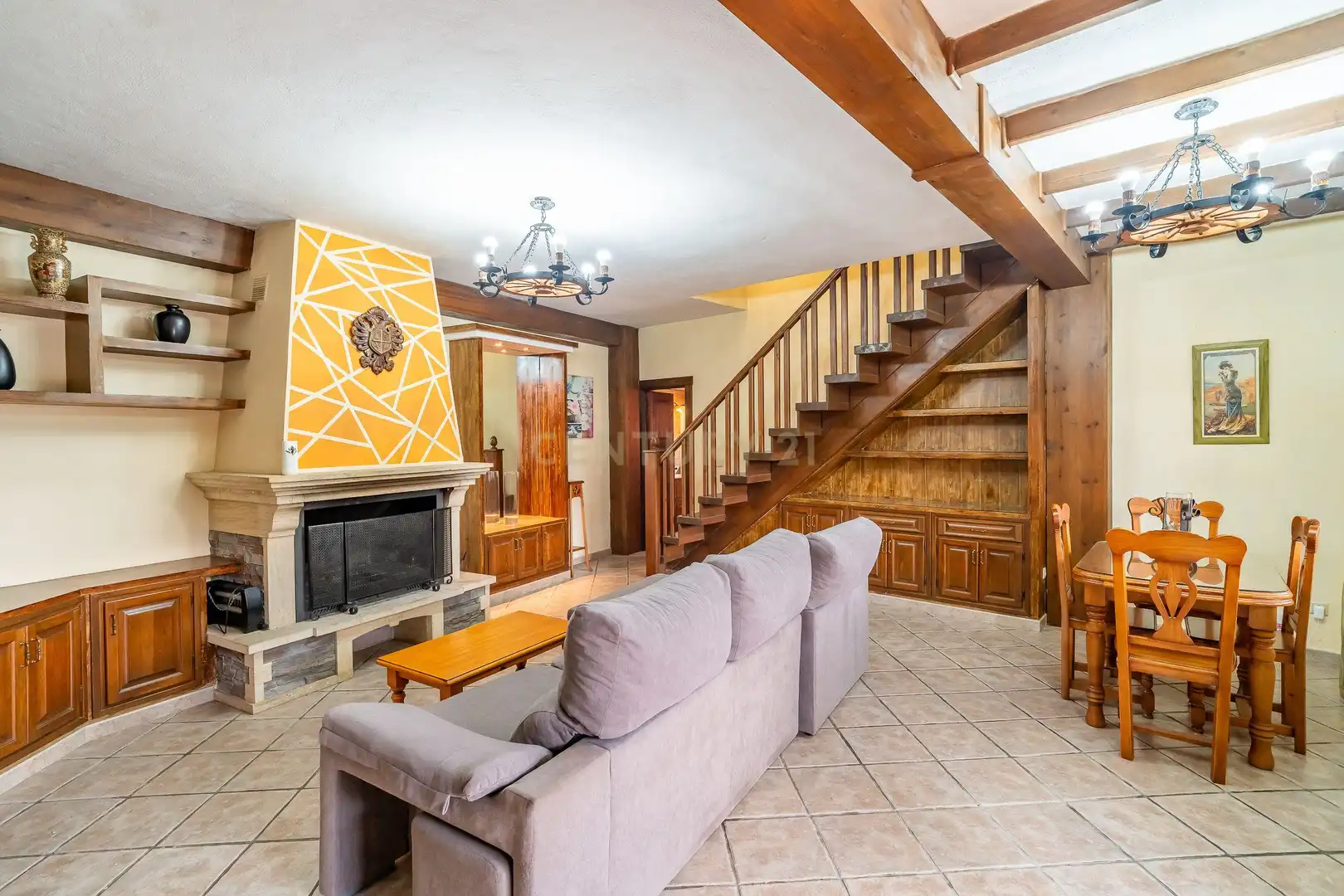 Sala de estar de Casa o chalet de alquiler en Mijas con Aire acondicionado, Jardín privado y Trastero