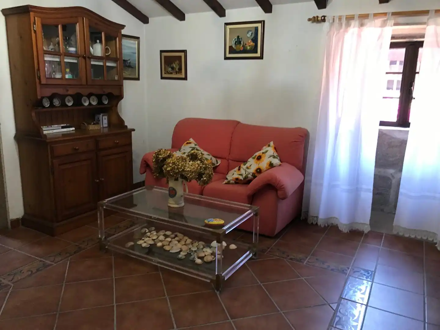 Sala de estar de Finca rústica en venta en Rois con Calefacción y Piscina