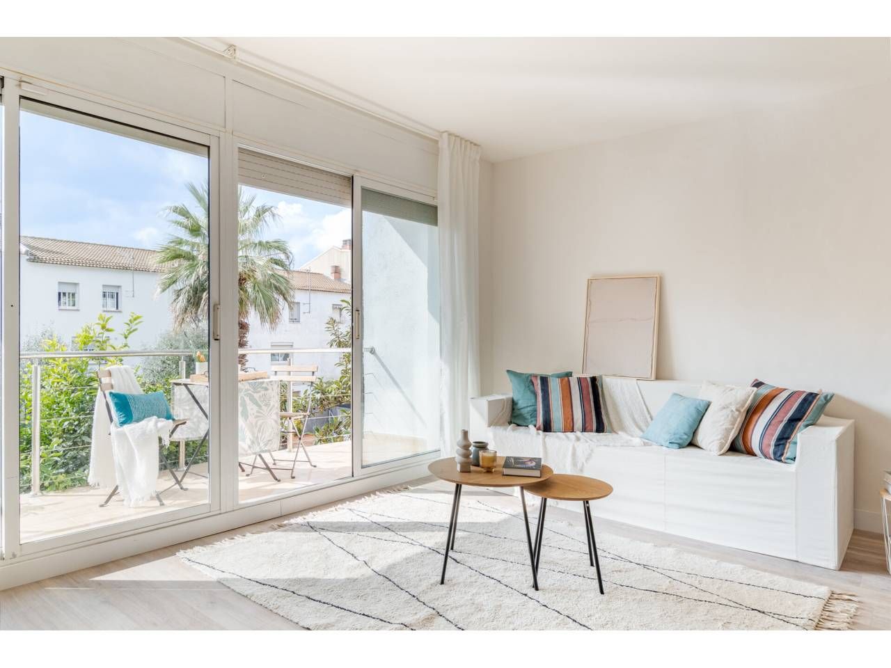 Sala de estar de Casa adosada en venta en Terrassa con Aire acondicionado, Jardín privado y Terraza