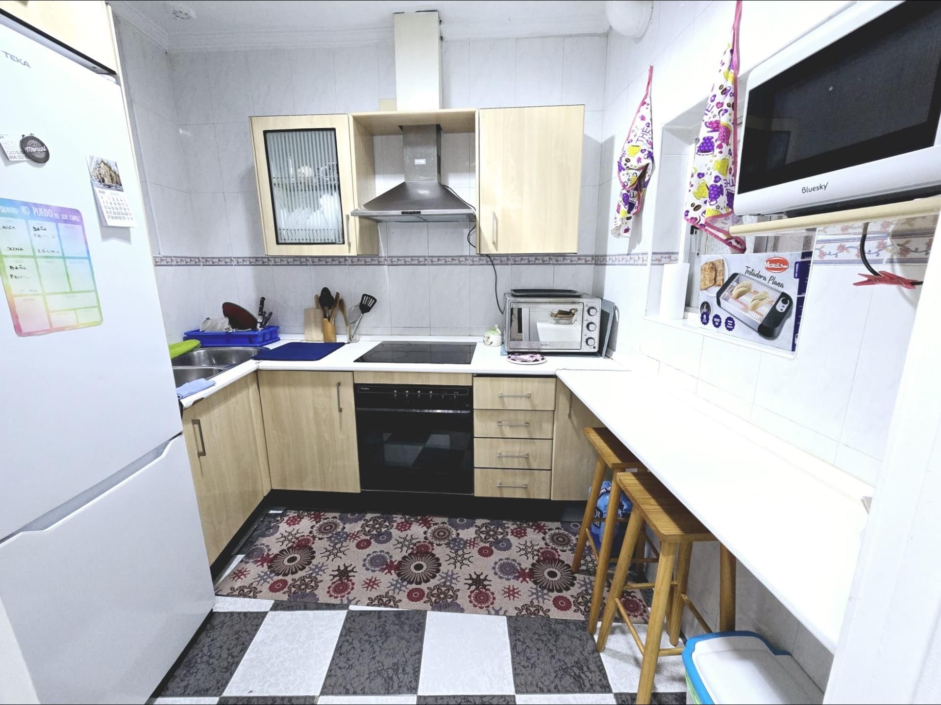 Kitchen of Flat for sale in  Cádiz Capital  with Furnished