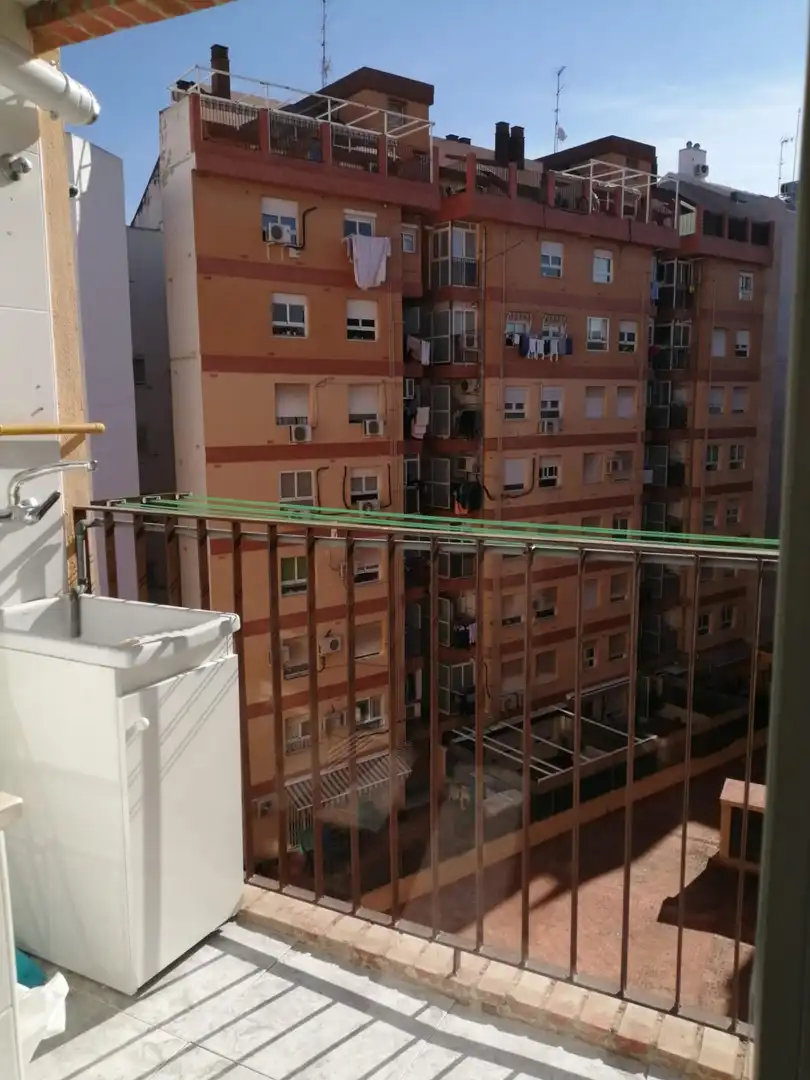 Balcony of Flat for rent in Valencia  with Air Conditioner, Heating and Terrace