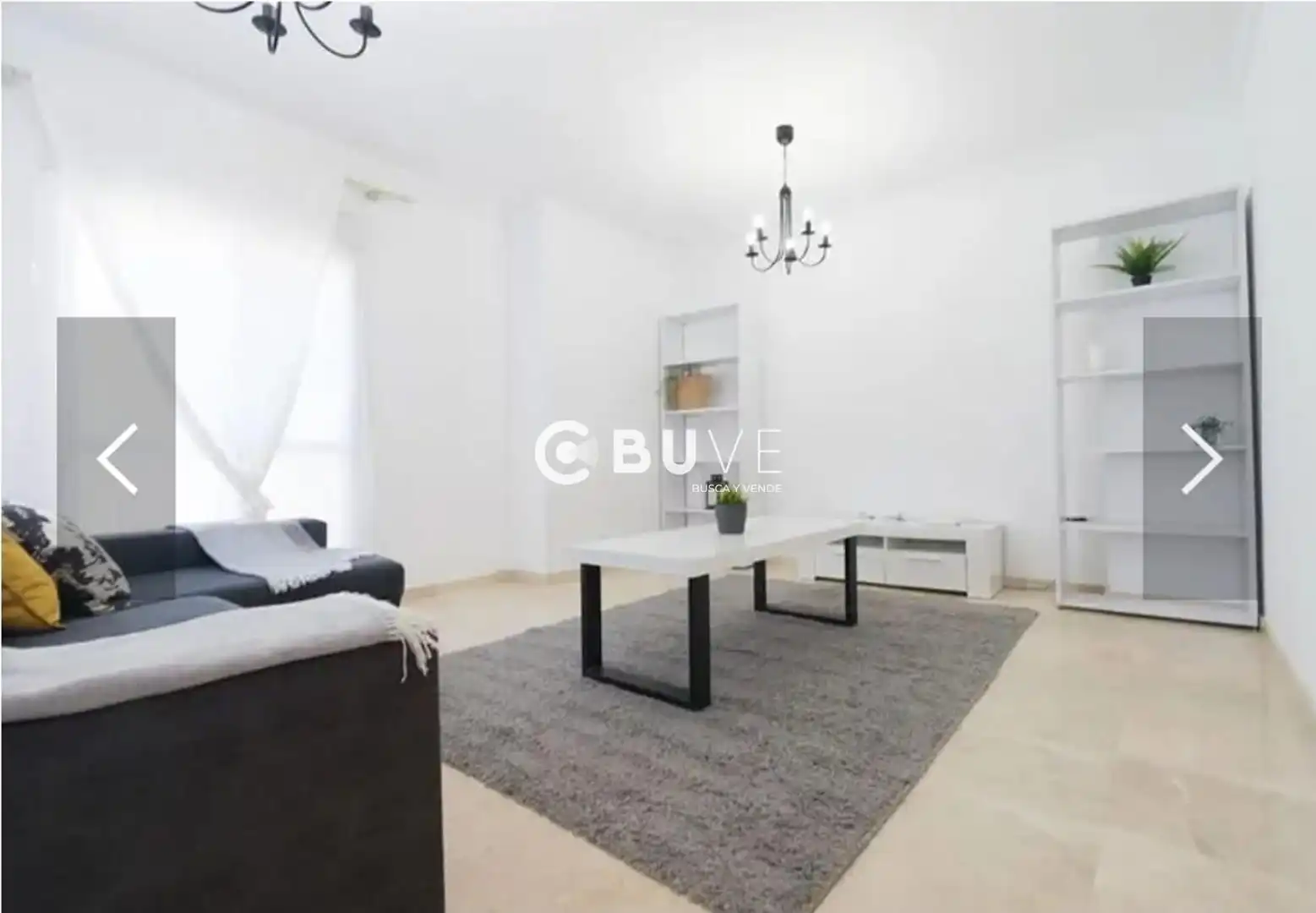 Sala d'estar de Casa adosada de lloguer en Rota amb Aire condicionat, Calefacció i Jardí privat