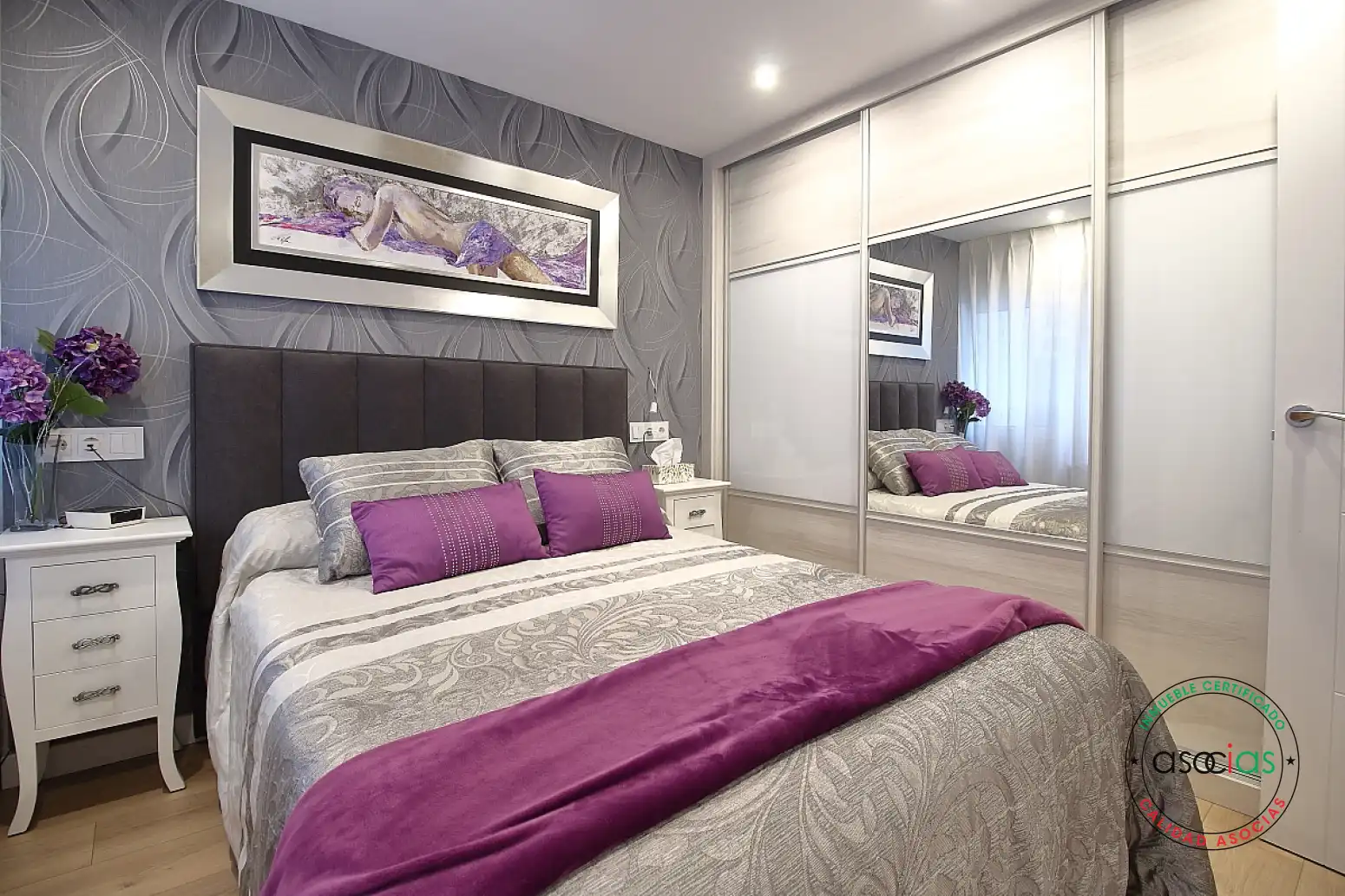 Bedroom of Flat for sale in Gijón   with Heating and Parquet flooring