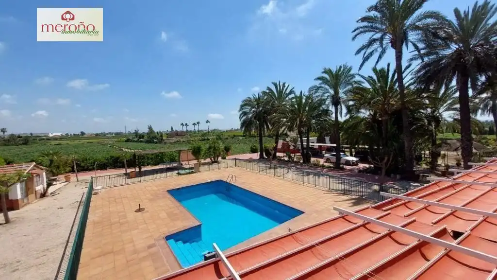 Piscina de Casa o xalet en venda en Elche / Elx amb Aire condicionat, Jardí privat i Terrassa