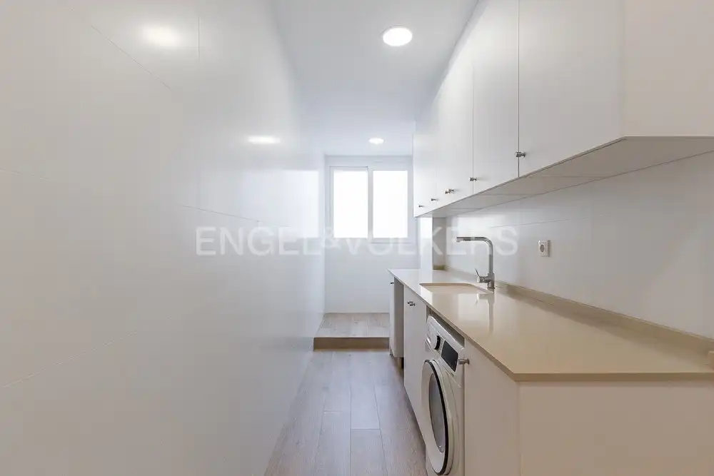 Cocina de Piso de alquiler en Valencia con Aire acondicionado, Calefacción y Parquet