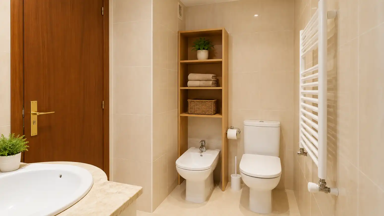Bathroom of Flat for rent in Villava / Atarrabia  with Heating, Parquet flooring and Terrace