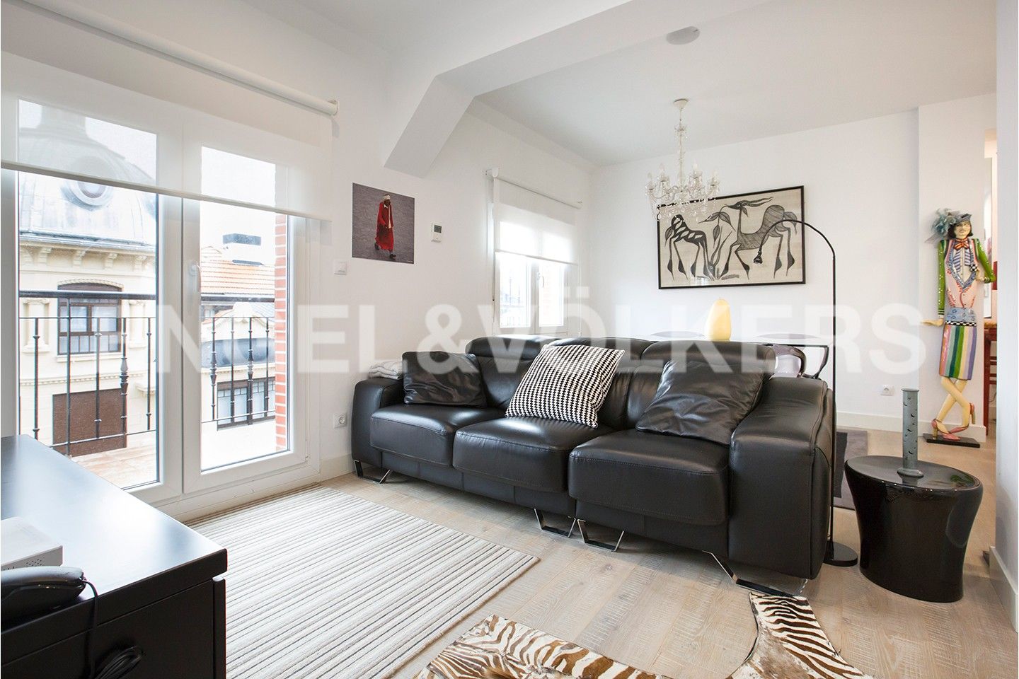 Living room of Apartment to rent in Bilbao   with Heating, Parquet flooring and Terrace