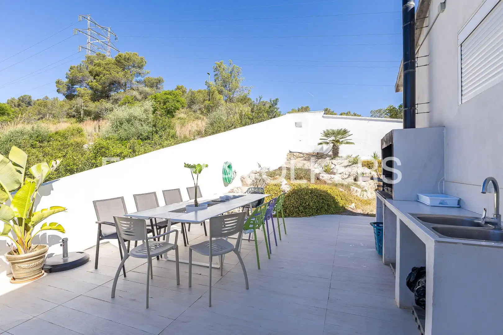 Terrassa de Casa o xalet en venda en Sant Pere de Ribes amb Aire condicionat, Calefacció i Jardí privat