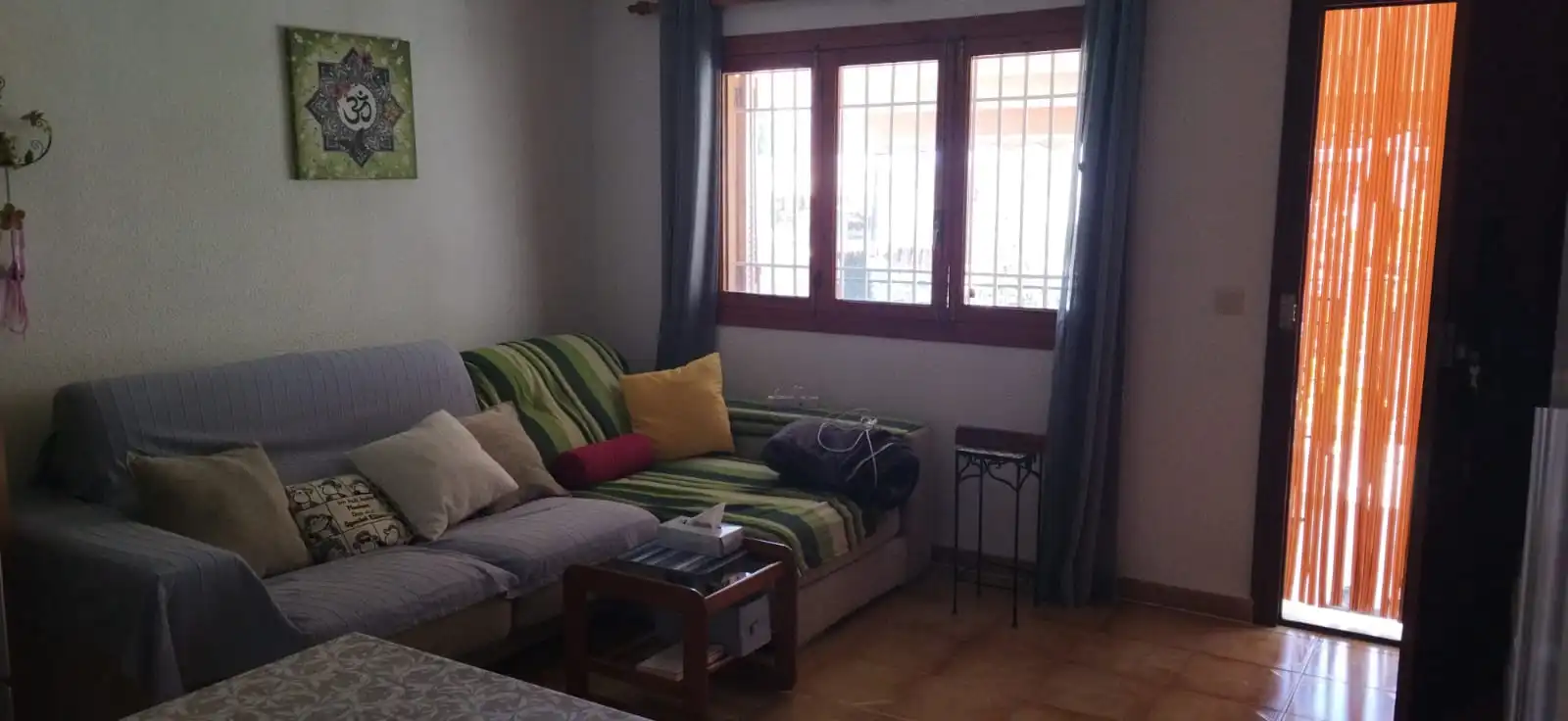 Wohnzimmer von Wohnungen zur Miete in Santa Pola mit Klimaanlage, Privatgarten und Terrasse