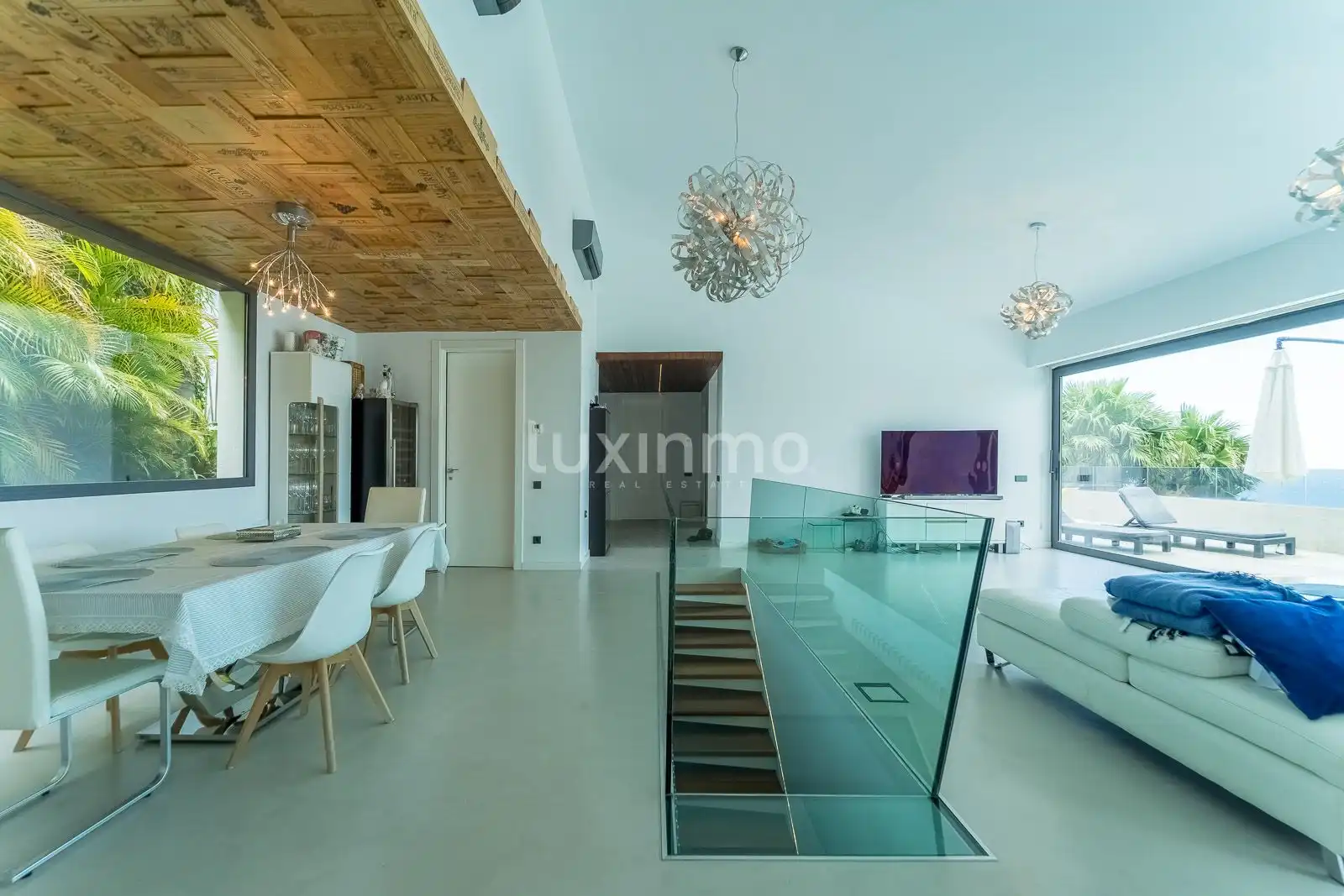 Sala de estar de Casa o chalet en venta en Altea con Aire acondicionado, Calefacción y Jardín privado