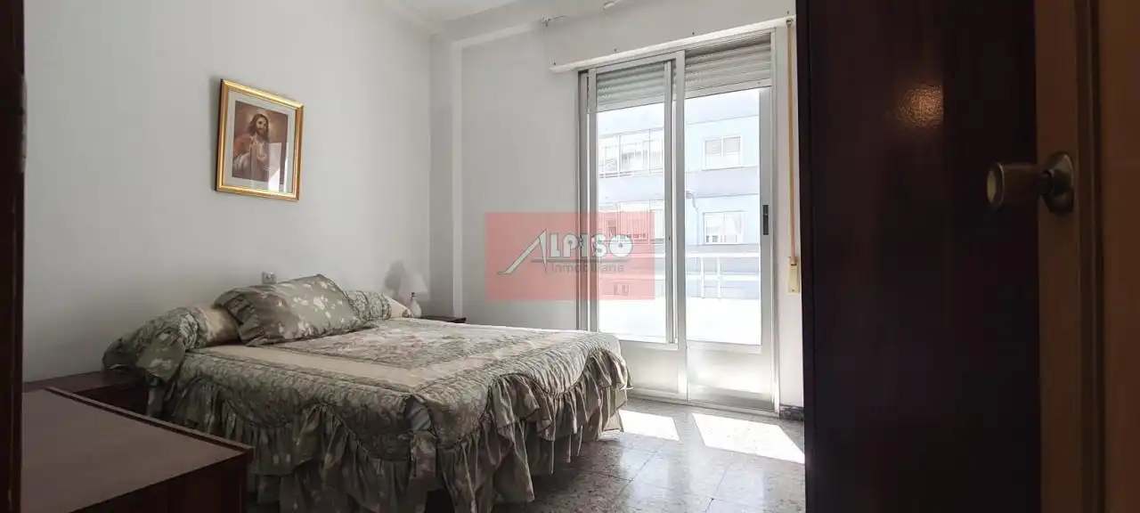 Bedroom of Flat for sale in Ourense Capital   with Heating, Storage room and Furnished