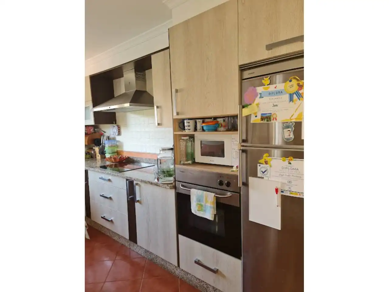 Cuina de Casa o xalet en venda en Sanxenxo amb Calefacció, Jardí privat i Parquet