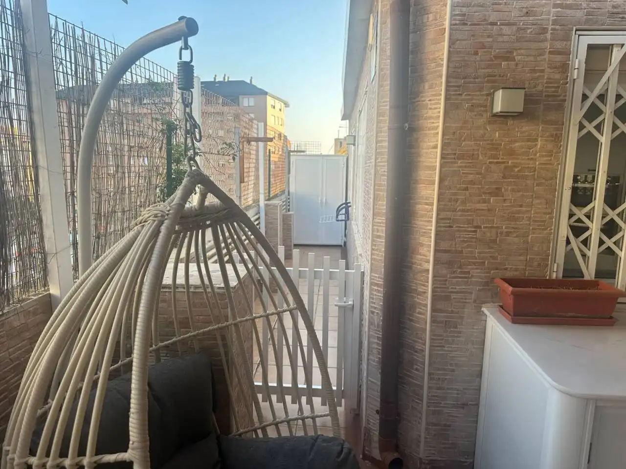 Balcony of Attic for sale in Valencia  with Air Conditioner, Parquet flooring and Terrace