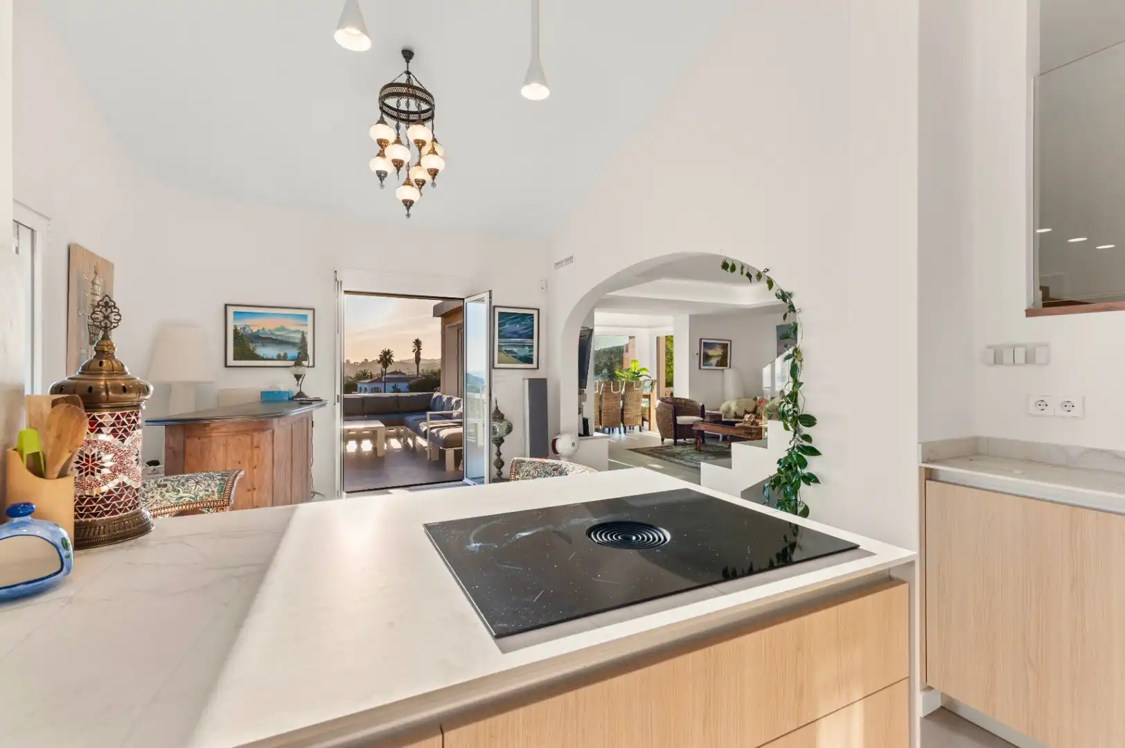 Cocina de Casa o chalet en venta en Dénia con Aire acondicionado, Calefacción y Terraza