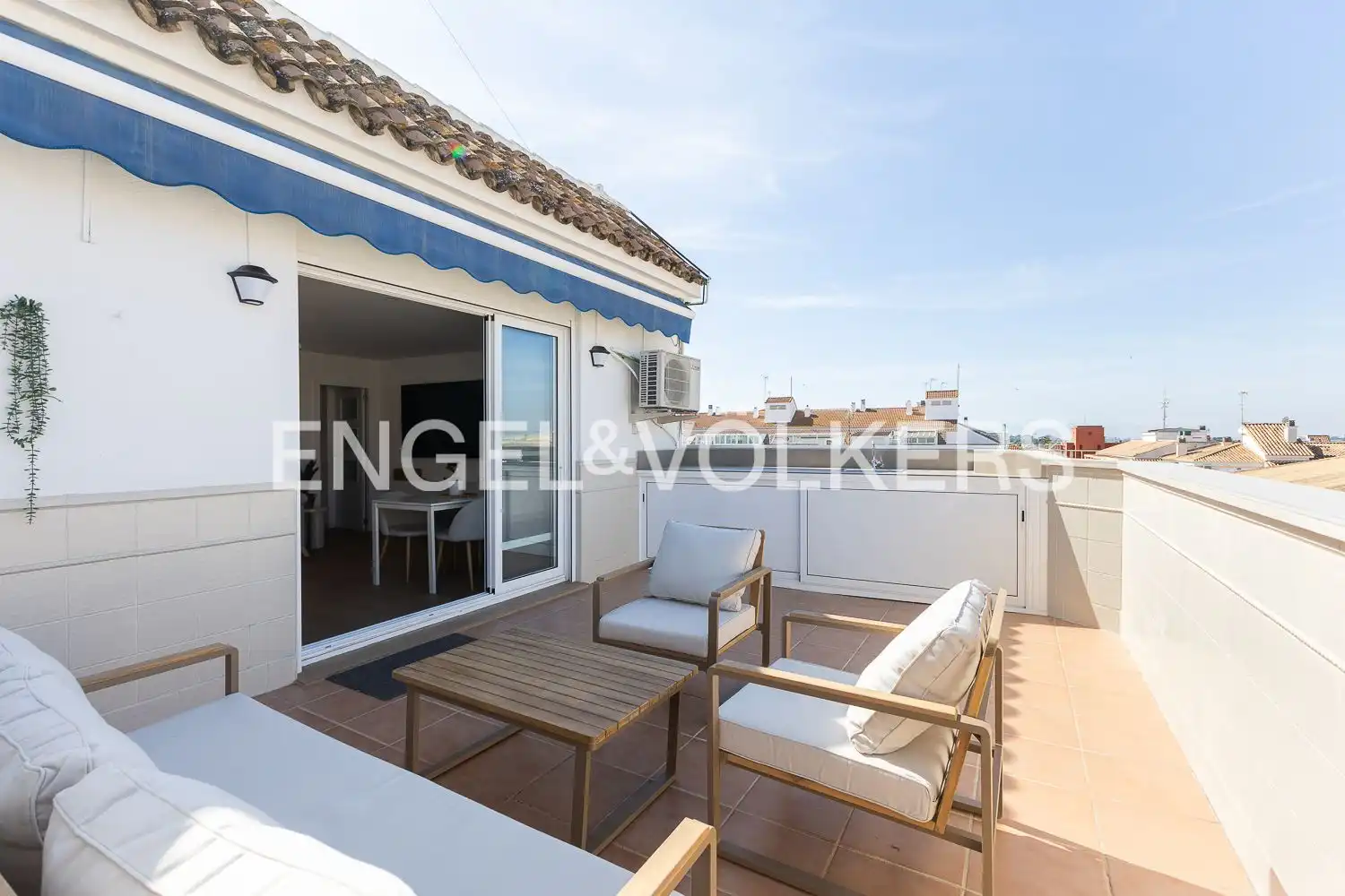 Terrace of Attic for rent in El Puig de Santa Maria  with Air Conditioner, Heating and Terrace