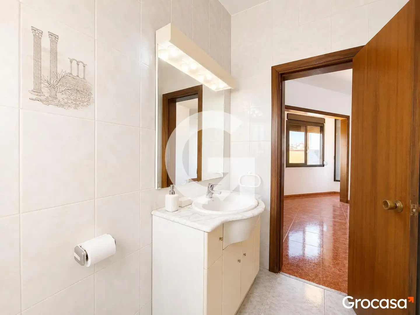 Bathroom of Flat for sale in Barcelona  with Private garden, Terrace and Oven