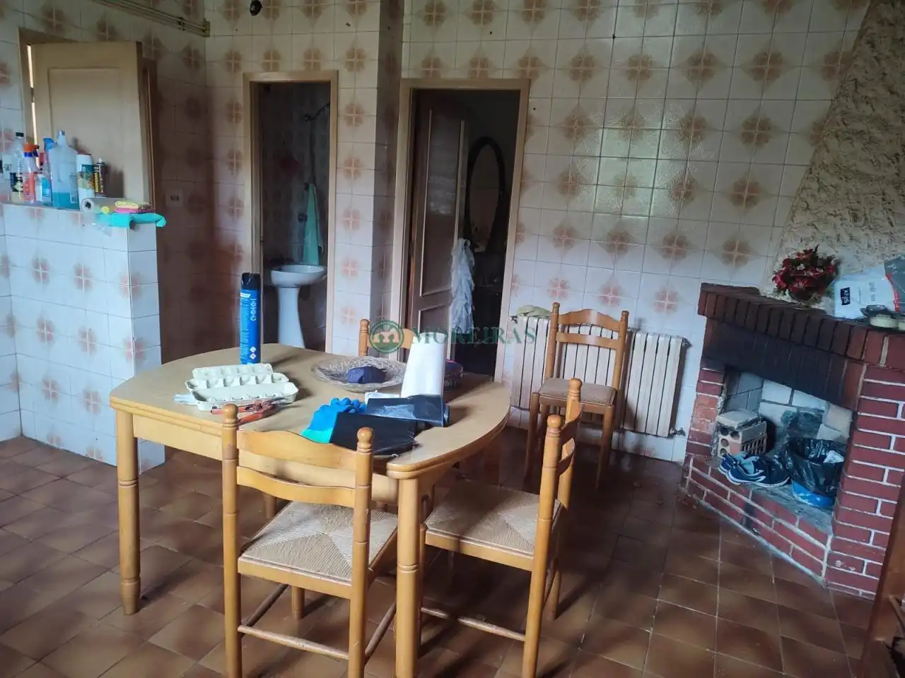 Dining room of Houses for sale in Ourense Capital   with Heating, Private garden and Furnished