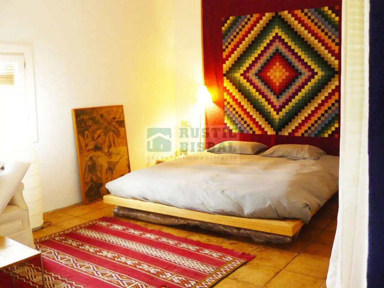 Habitación de Finca rústica de alquiler en Madremanya con Calefacción, Jardín privado y Terraza