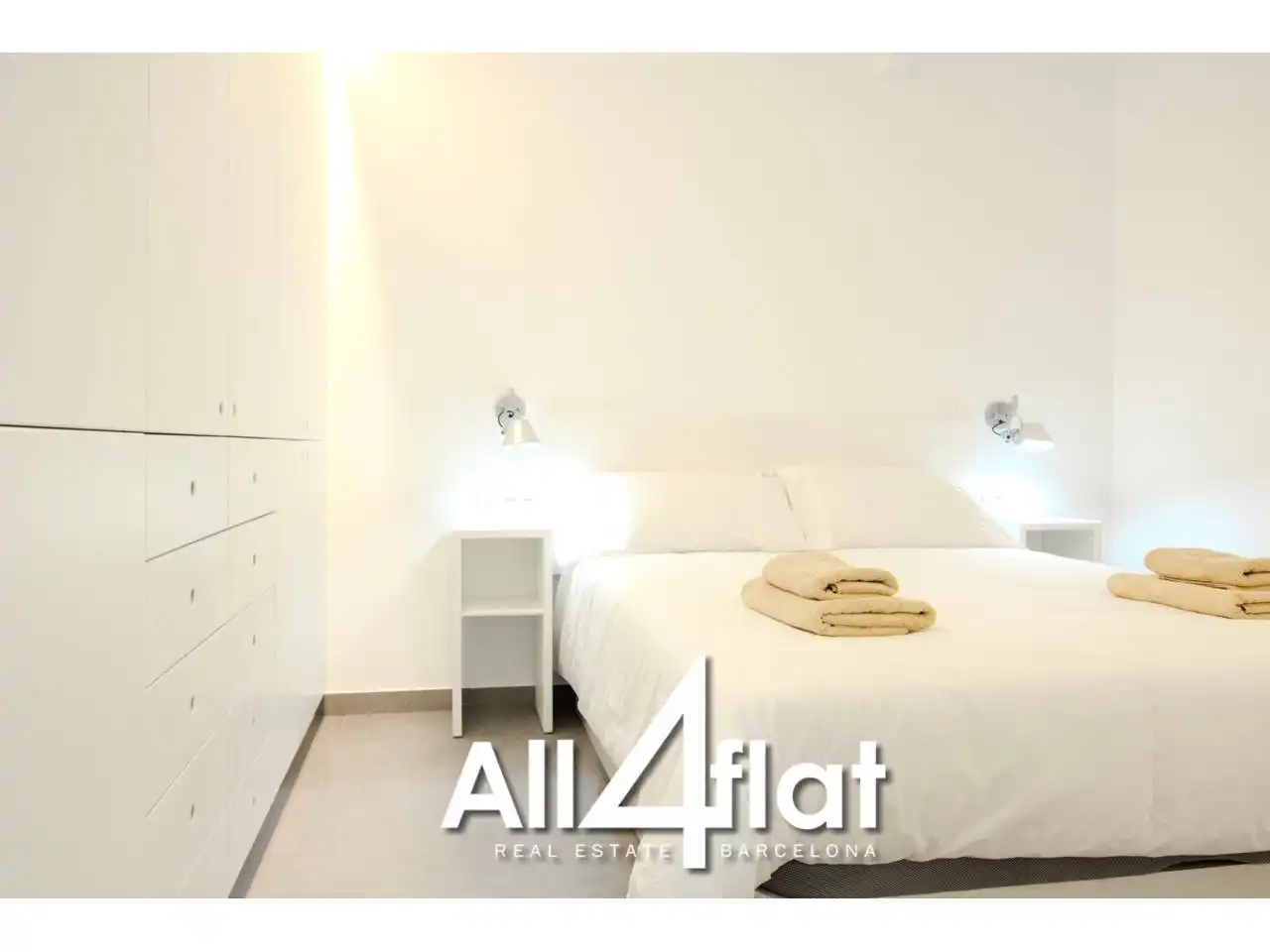 Bedroom of Study for rent in Barcelona  with Air Conditioner, Heating and Furnished