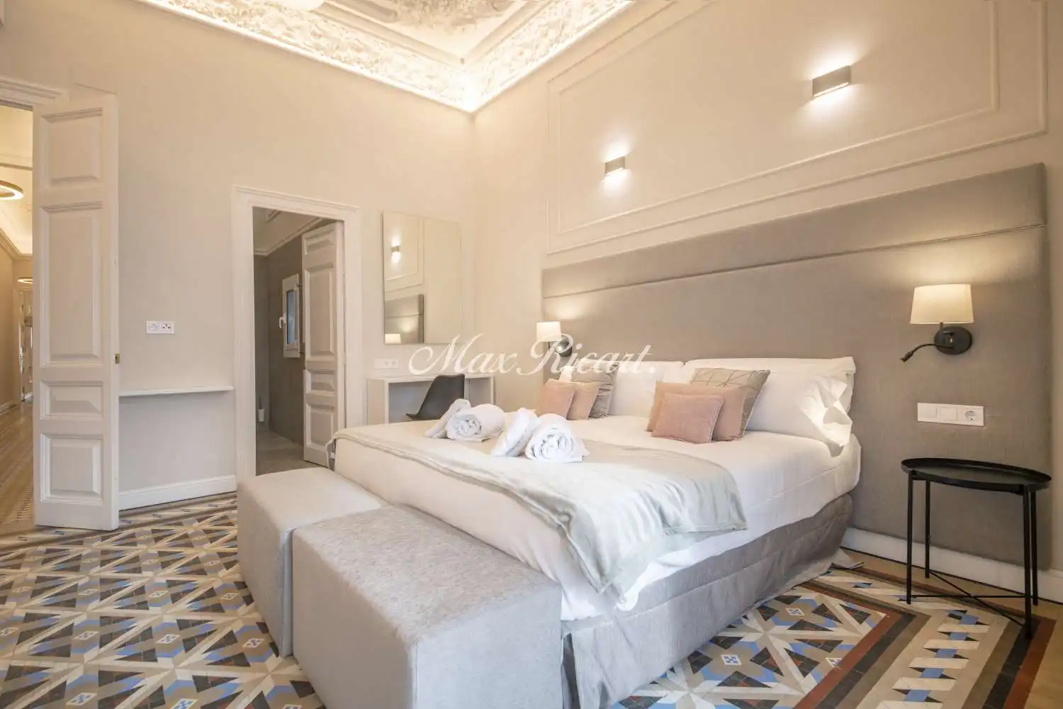 Schlafzimmer von Wohnung zur Miete in Barcelona mit Klimaanlage, Heizung und Abstellraum