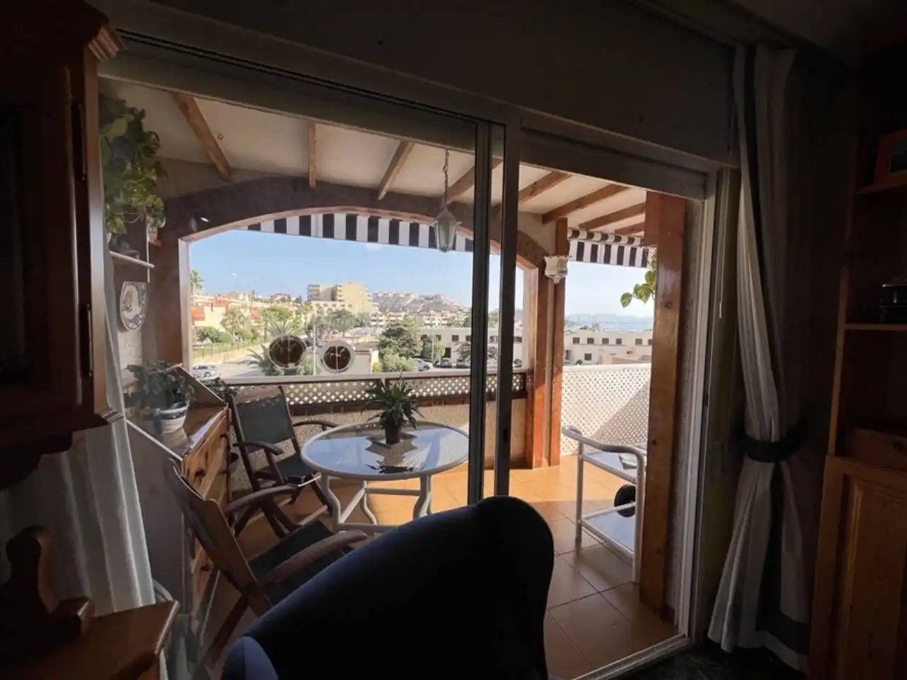 Terraza de Apartamento en venta en La Manga del Mar Menor con Aire acondicionado, Terraza y Piscina comunitaria