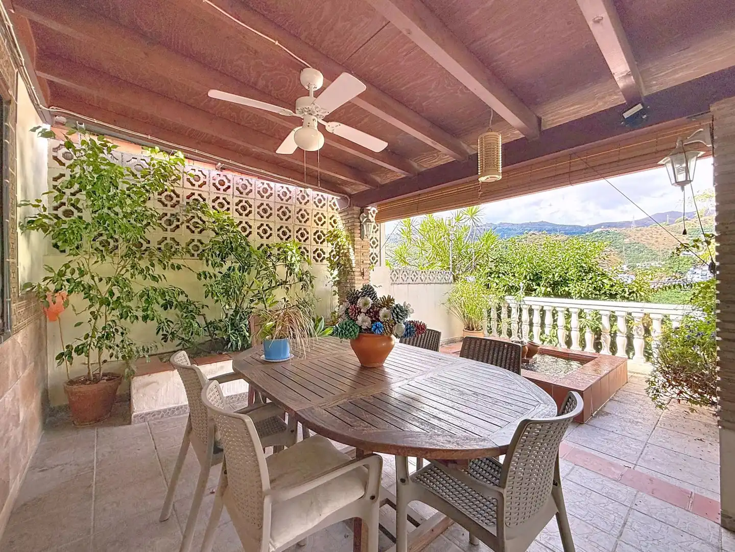 Terraza de Finca rústica en venta en Almuñécar con Aire acondicionado, Jardín privado y Terraza