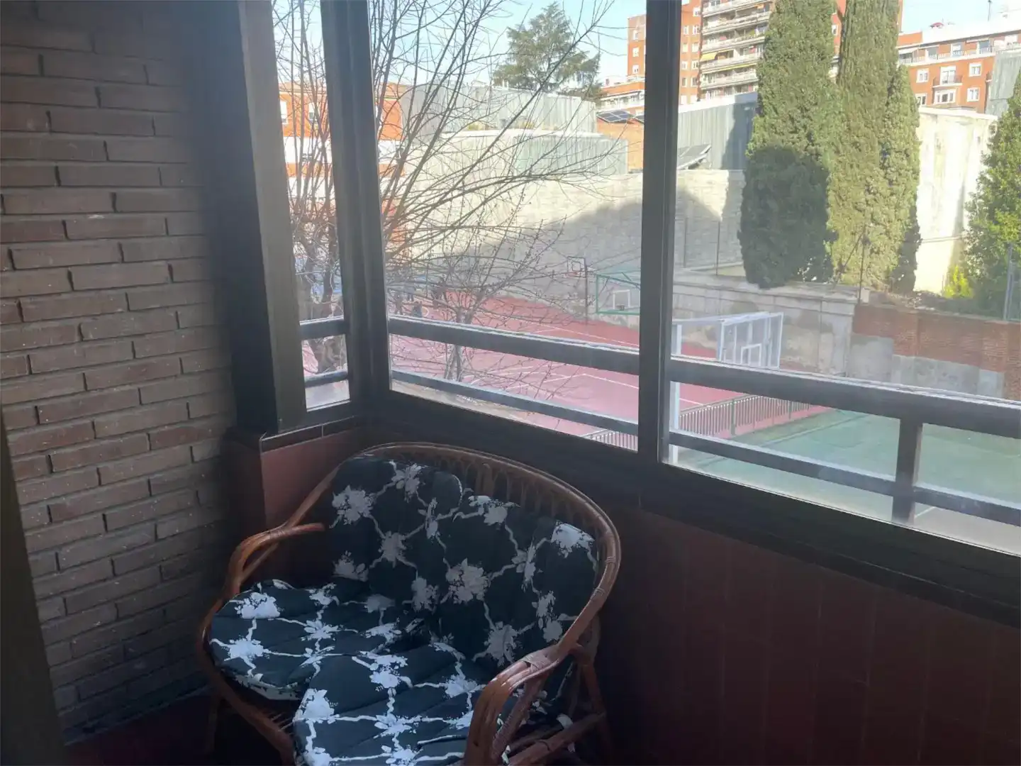 Terrasse von Wohnung zur Miete in  Madrid Capital mit Klimaanlage