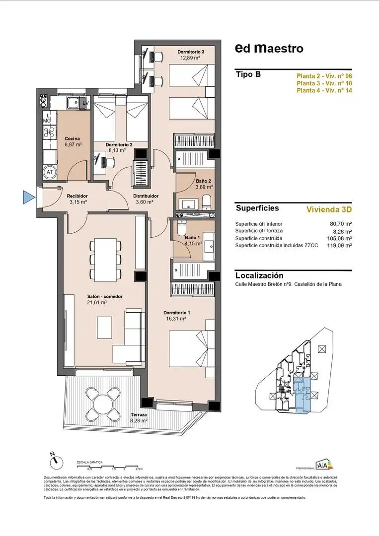 Appartement avec terrasse à vendre à Sur, imagen 6
