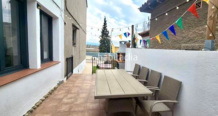 Terrace of Single-family semi-detached for sale in Manlleu  with Heating, Private garden and Parquet flooring