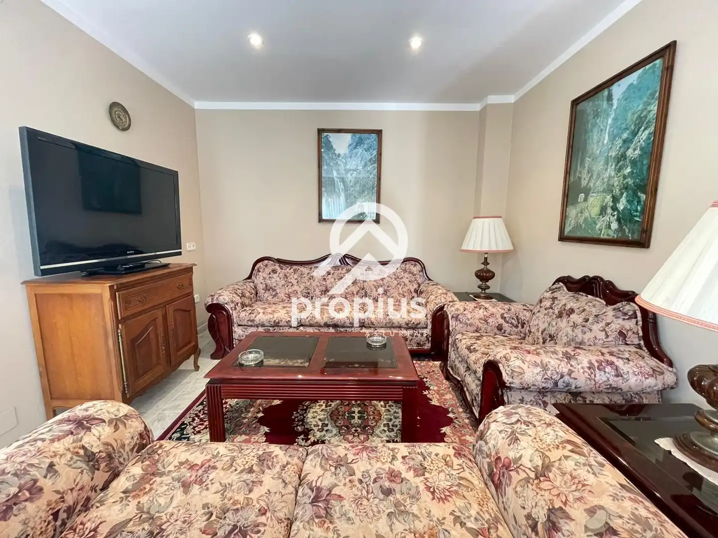 Living room of Houses for sale in Llanes  with Heating, Private garden and Terrace