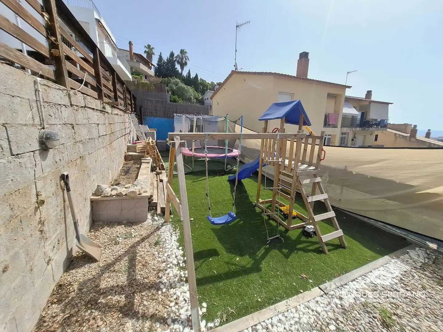 Jardí de Casa adosada en venda en Calafell amb Aire condicionat, Calefacció i Piscina