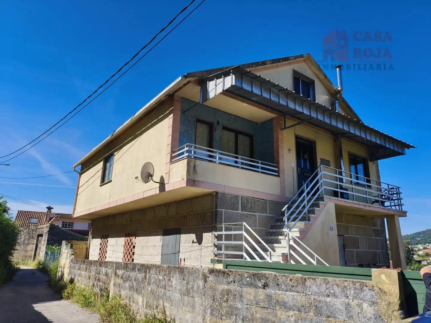 Vista exterior de Casa o chalet en venta en Moaña con Calefacción, Terraza y Amueblado