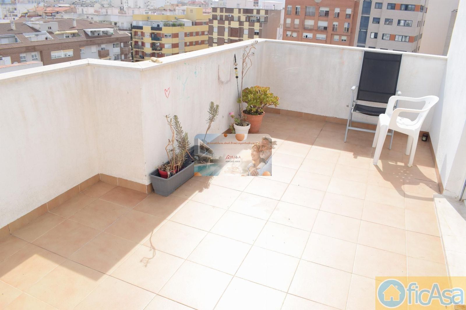 Terrace of Duplex for sale in Castellón de la Plana / Castelló de la Plana  with Air Conditioner, Heating and Terrace