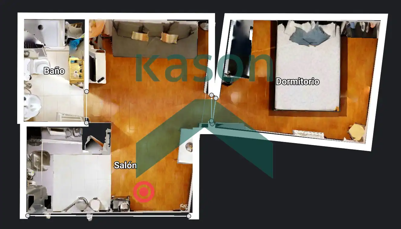 Dormitori de Apartament de lloguer en Madrid amb Calefacció i Moblat