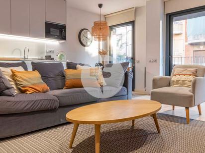 Sala d'estar de Apartament de lloguer en  Barcelona Capital amb Aire condicionat