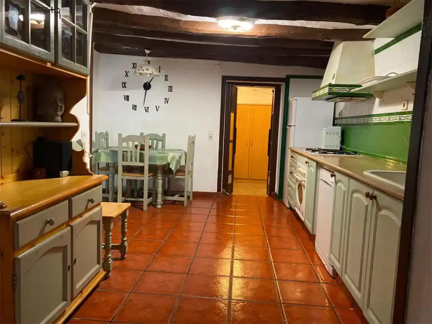 Cuina de Casa adosada en venda en Rossell amb Moblat